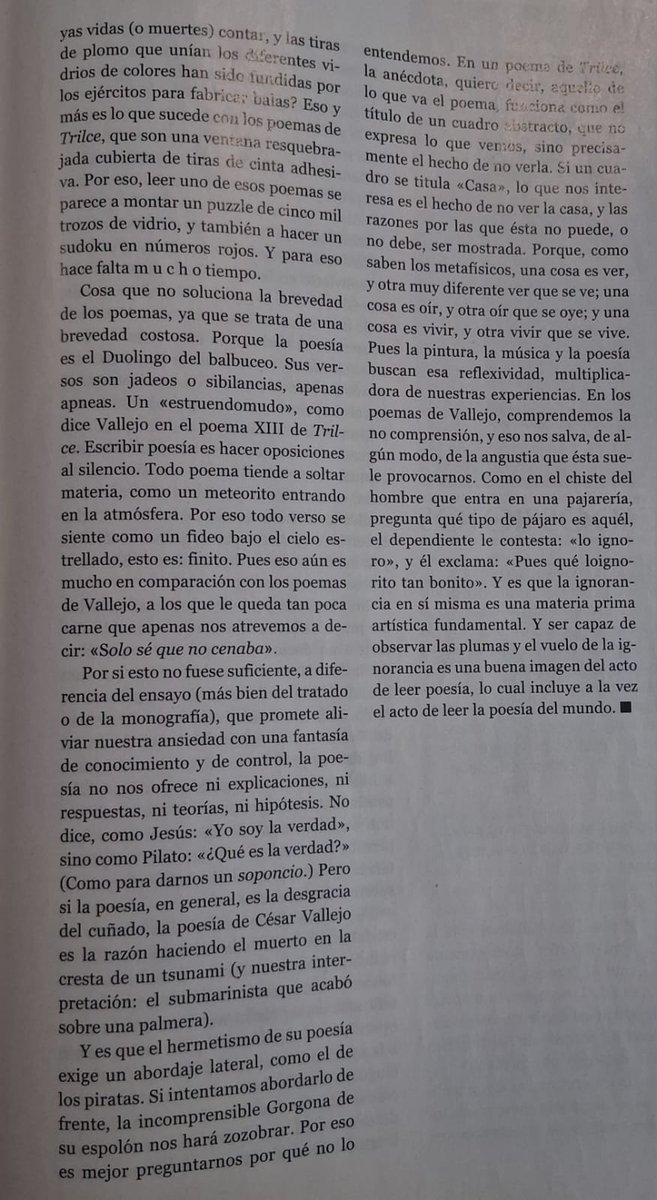 Este mes, en <a href="/revistaqueleer/">Revista Qué Leer</a> propongo cómo malentender bien a César Vallejo.