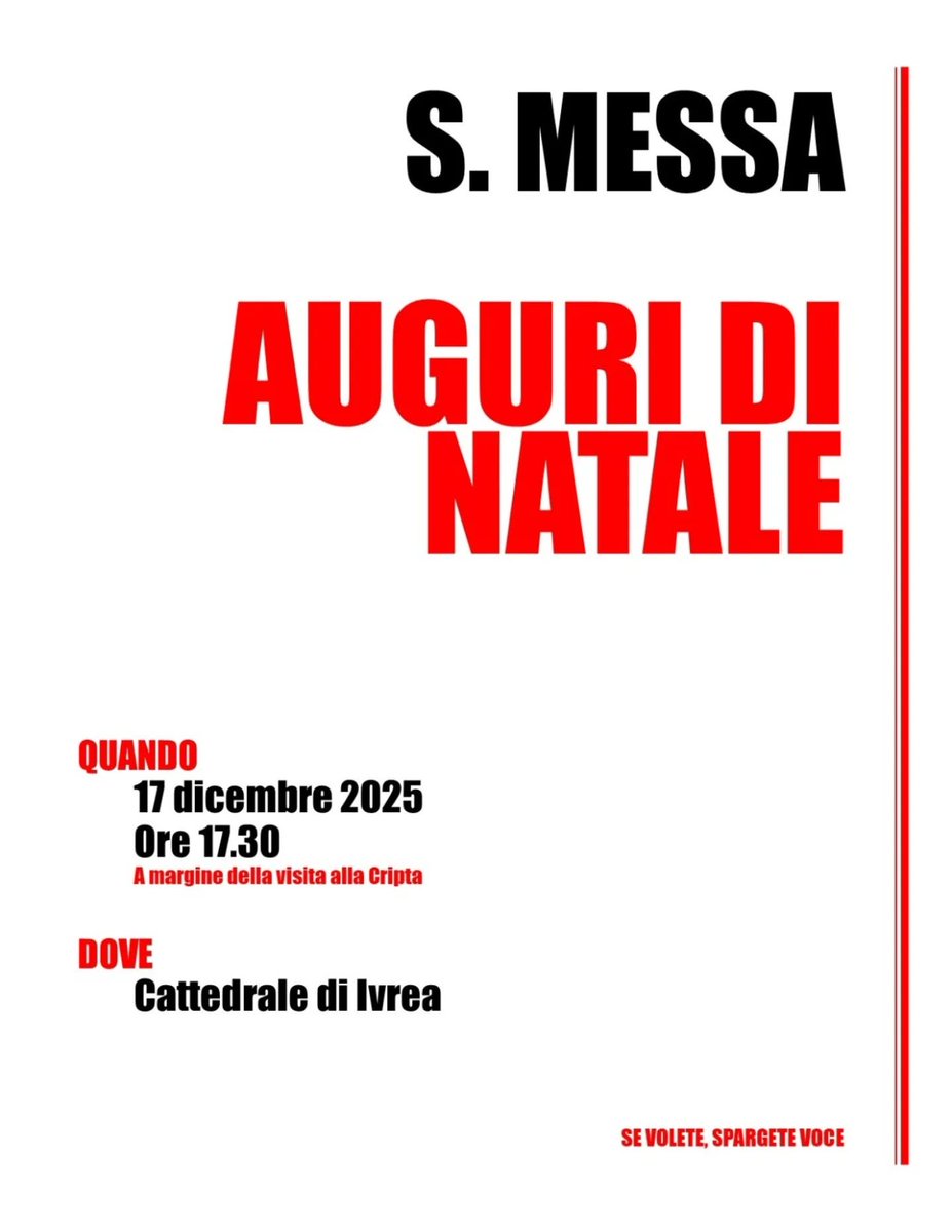 codeale's tweet photo. Da quando sono prete (ossia da quando insegno all'IIS Olivetti) celebro una Santa Messa insieme a qualche collega.
Ma se volesse aggregarsi anche qualche studente... https://t.co/Ng2b9hwt6I