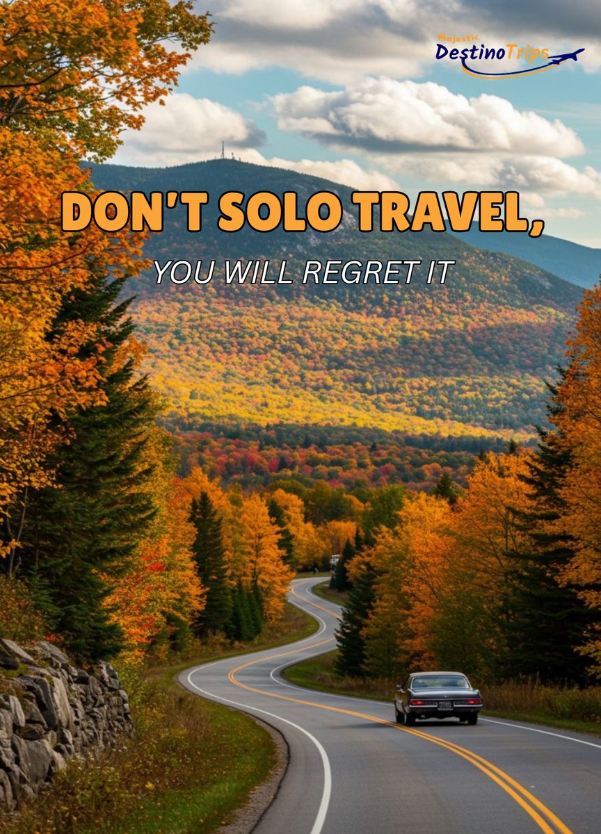 DestinoTrip's tweet image. When you travel solo, you don’t just see new places… you discover new versions of yourself. The world feels different when it’s just you and the journey.
– Majestic Destinotrips

#MajesticDestinotrips #SoloJourney #WanderFree