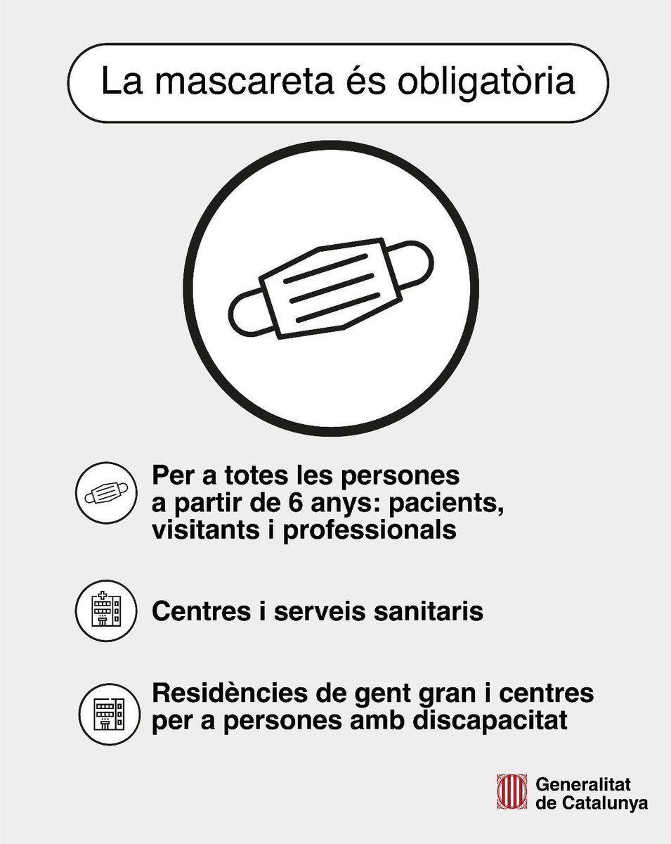 Mascareta obligatòria. Podeu consultar el següent enllaç 👇🏼

canalsalut.gencat.cat/ca/salut-a-z/m…