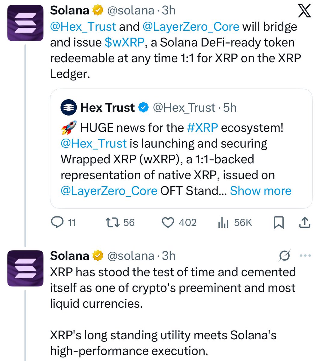 🚨𝐁𝐑𝐄𝐀𝐊𝐈𝐍𝐆: 𝐒𝐎𝐋𝐀𝐍𝐀 × 𝐗𝐑𝐏 𝐏𝐀𝐑𝐓𝐍𝐄𝐑𝐒𝐇𝐈𝐏 𝐈𝐒 𝐎𝐅𝐅𝐈𝐂𝐈𝐀𝐋 — 𝐗𝐑𝐏 𝐈𝐒 𝐂𝐎𝐌𝐈𝐍𝐆 𝐓𝐎 𝐒𝐎𝐋𝐀𝐍𝐀 🔥

Yes — this one is real.

@Solana officially confirmed that 𝐗𝐑𝐏 𝐢𝐬 𝐛𝐞𝐢𝐧𝐠 𝐢𝐧𝐭𝐞𝐠𝐫𝐚𝐭𝐞𝐝 𝐢𝐧𝐭𝐨 𝐭𝐡𝐞 𝐒𝐨𝐥𝐚𝐧𝐚