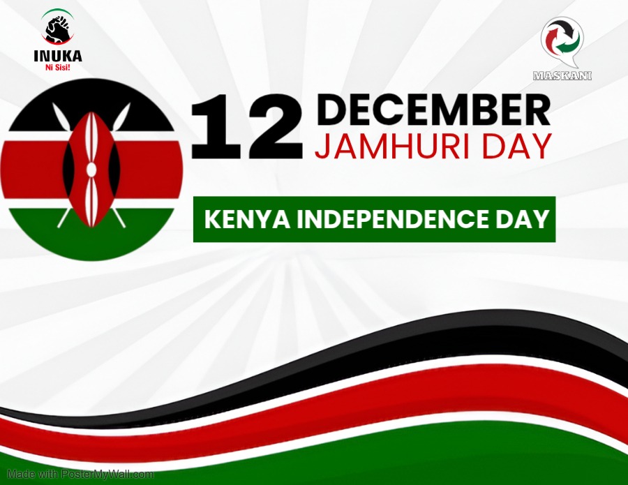 Today, Inuka Kenya Ni Sisi! joins all Kenyans in celebrating our independence, our resilience, and our collective journey toward a just, democratic, and inclusive nation.

We, reaffirm our commitment to empowering citizens, strengthening governance, and building a Kenya where