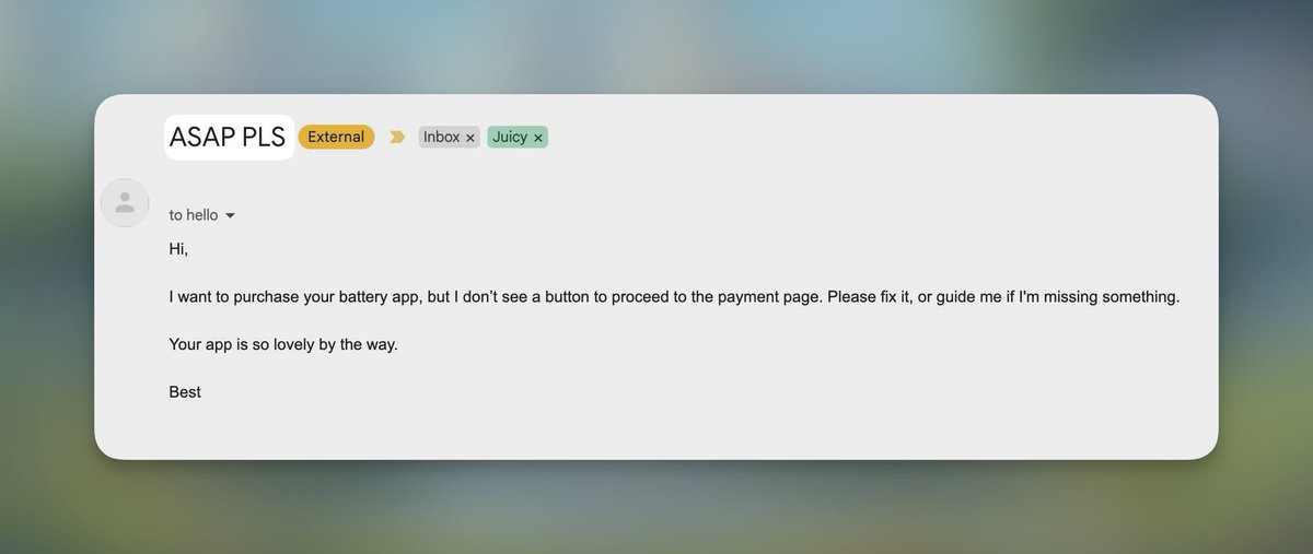 ¿Es ese producto apto para el mercado de Juicy? 😅
Alguien grita DÉJAME PAGAR LO MÁS PRONTO POSIBLE en mi bandeja de e