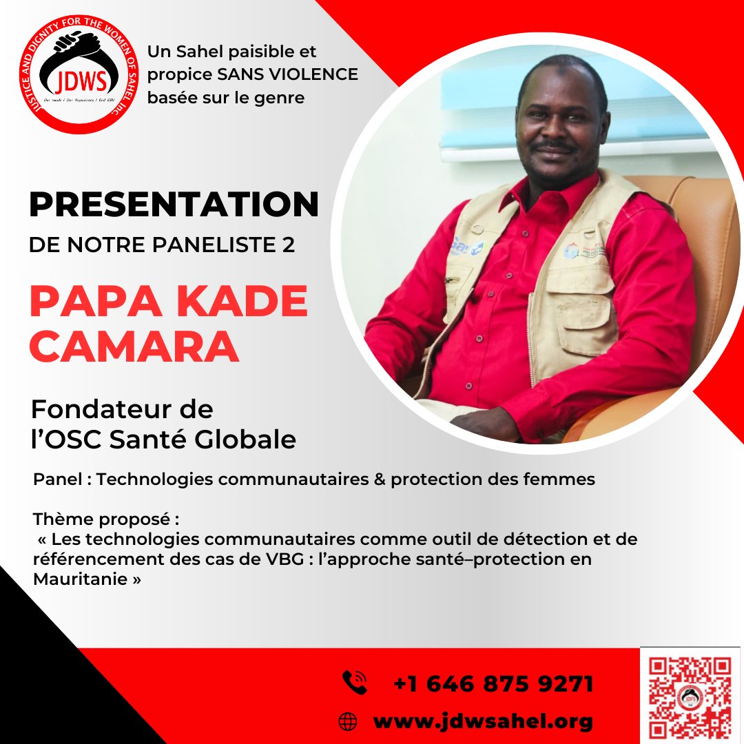 #WEBINAIRE STRATÉGIQUE #SAHEL #2026
Thème : "Technologies au Service de la Protection : Une Action Collective du Sahel"
 📅 SAMEDI 20 DÉCEMBRE 2025
🕒 14h00-16h00 GMT (2 heures)
🔗 LIEN D'ACCÈS : lnkd.in/eYeSKtWu
 FICHE PANEL 2 ...linkedin.com/feed/update/ur…