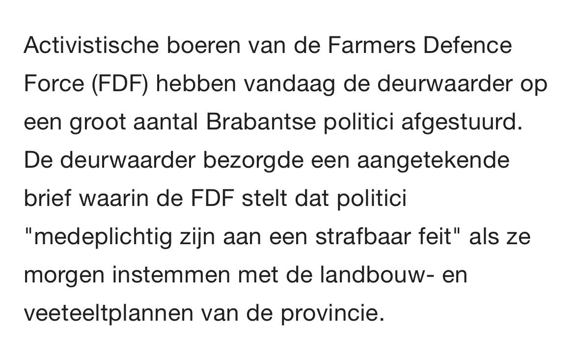 Politici moeten hun werk kunnen doen zonder dreigementen of intimidatie.
Oneens zijn kan en mag. Druk uitoefenen met dreigbrieven niet. Goed als aangifte volgt.
Via <a href="/NOS/">NOS</a>