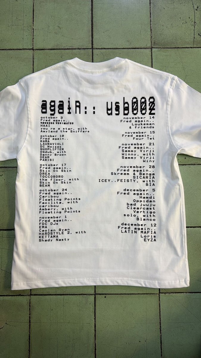 AlitzTzadkiel's tweet image. nenes, le ayudamos a un compa a hacer diseños de playeras de Fred Again y las venderá mañana en el evento 👀
Tírenle dm en insta: teeriot_