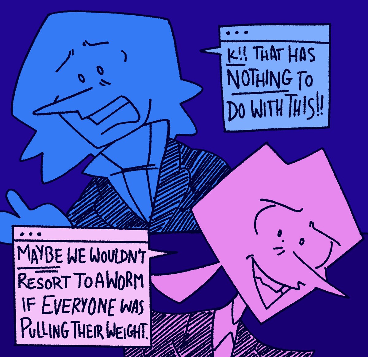 cattlemu's tweet photo. chud addison QUITS job no clickbait #DELTARUNE #adpocalypse https://t.co/RQANVvyhQj