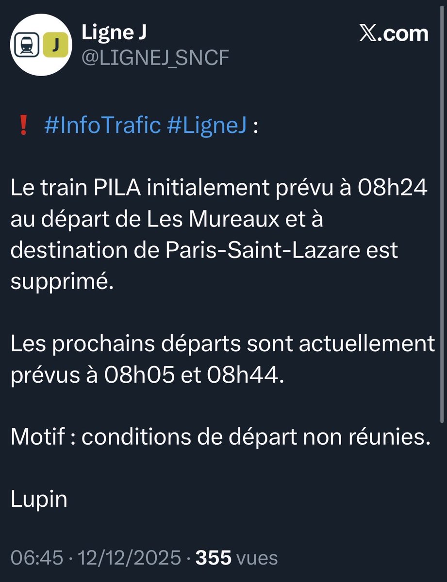 STOP GALÈRE : Transports IDF tweet media