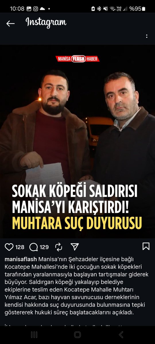 📌 Manisa'da iki çocuk başıboş köpeklerin saldırısı sonucu yaralandı.

📌 Durumu belediyeye bildirerek saldırgan köpeklerin alınmasını sağlayan muhtar hakkında bazı dernekler tarafından suç duyurusunda bulunuldu❗️

📌 Muhtar da o dernekler hakkında hukuki girişimlerde