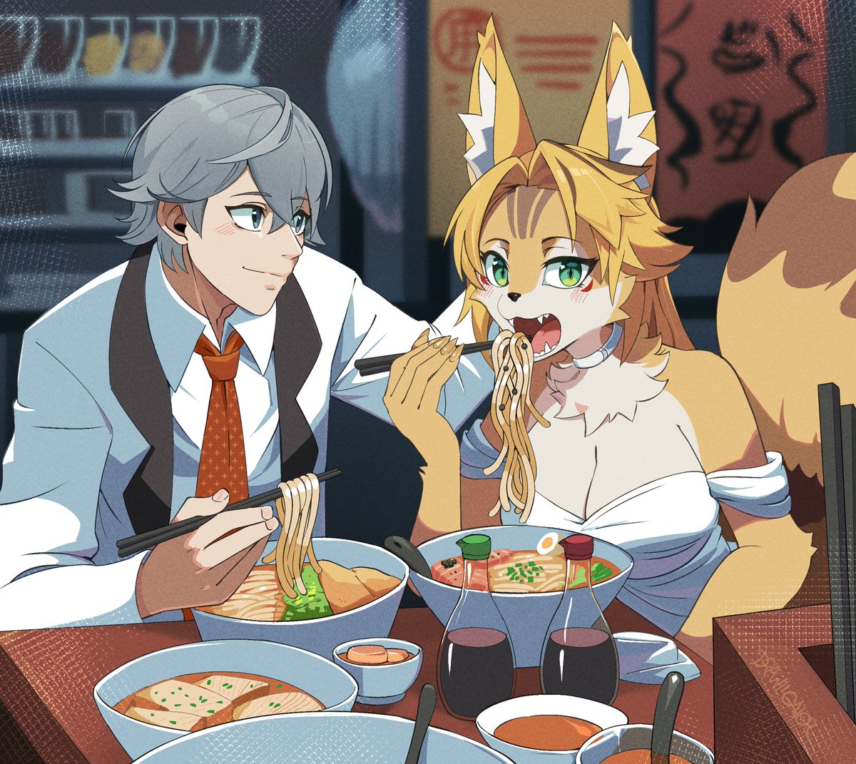 drawligator's tweet image. ☺🍜😺