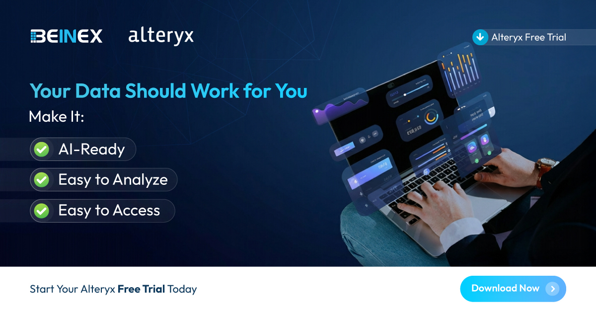 BeinexOfficial's tweet photo. Unlock the full value of your #data with AI-driven #analytics using Alteryx. Prepare, analyze, and #operationalize your data faster, enabling your teams deliver real #results. Start your Alteryx #freetrial today.
Download now: https://t.co/NYV0k9FwoJ
#beinex #alteryx https://t.co/3a4lW8Svza