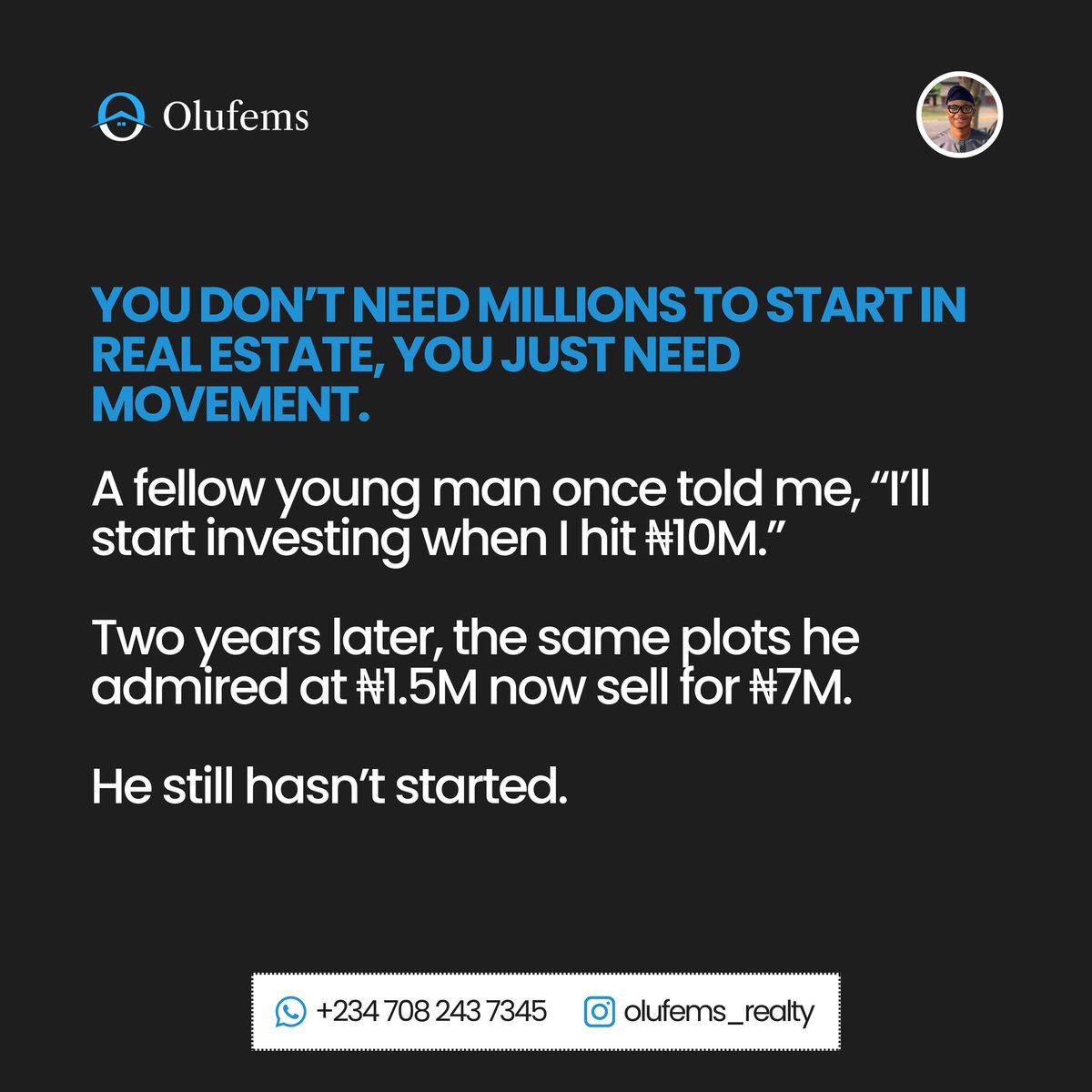 Olufems Realty 😎 tweet media
