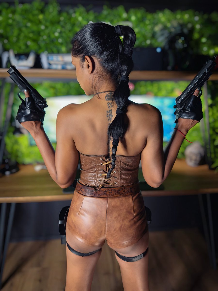 the_queen_trish's tweet photo. Lara Croft is back baby! Cannot wait for two new Tomb Raider titles! https://t.co/nk9GXQVTsh