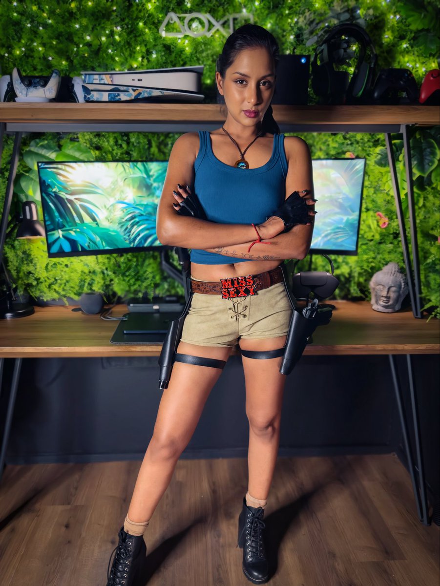 the_queen_trish's tweet photo. Lara Croft is back baby! Cannot wait for two new Tomb Raider titles! https://t.co/nk9GXQVTsh