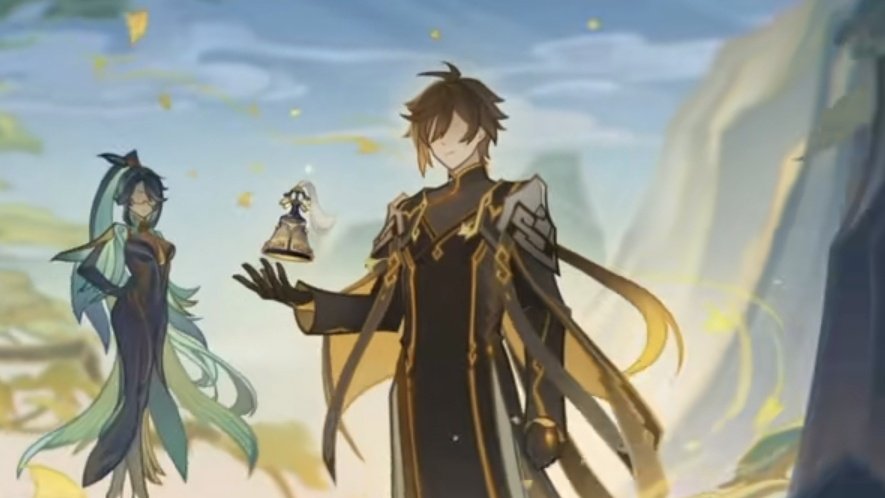 Idk what ppl are on about but we never truly see what Morax looks like.

"But he's Zhongli isn't he? Same face." It should be, isn't it? But didn't you realize that even in the body of mortal "Zhongli", when he was talking to Xiao as "Morax", his face (his eyes) were never shown.