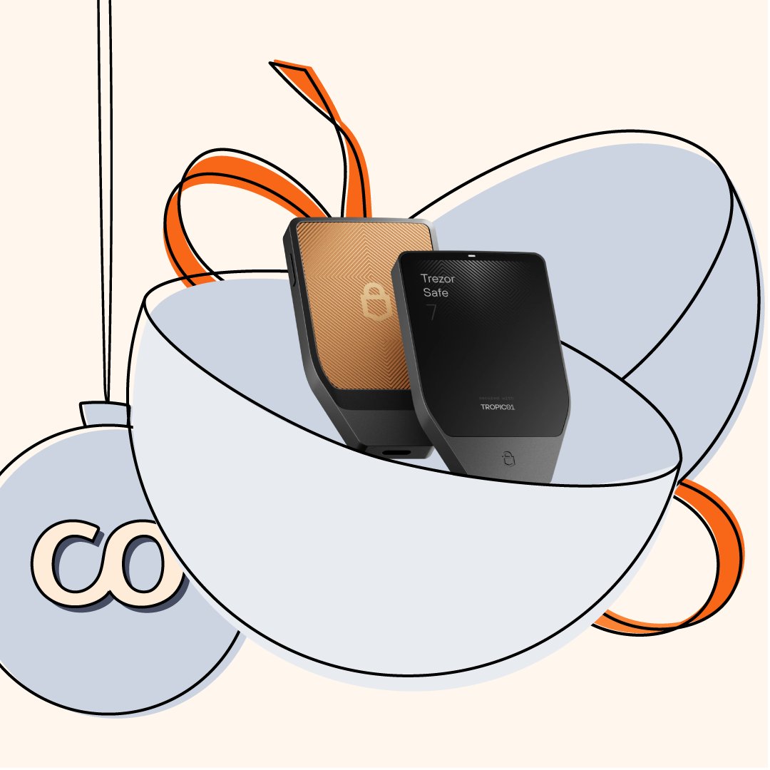 Heute öffnet sich das zwölfte Türchen des Coinfinity Kalenders 2025 und dahinter wartet der nagelneue Trezor Safe 7 mit Open-Source Secure Element von <a href="/Trezor/">Trezor</a> auf dich.

Wir sind gespannt: Wie wichtig ist es dir, dass deine Wallet open-source ist?

So machst du mit:
👤 Folge