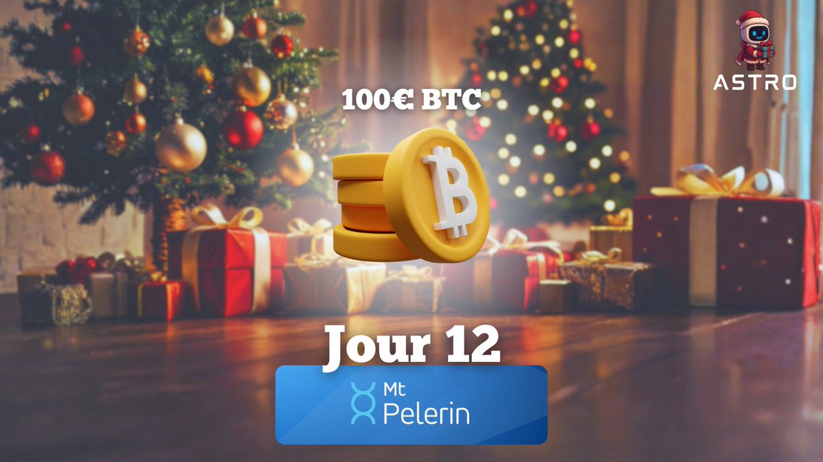 Astro_Crypto_'s tweet image. CALENDRIER DE L’AVENT [12/24] 🇨🇭

Aujourd&apos;hui, on fait confiance à @mtpelerin : le meilleur du service financier suisse, en version crypto. Ils vous offrent 100€ en Bitcoin !

Le plus beau ? L&apos;argent est envoyé directement sur votre wallet. Pas d&apos;exchange, pas de contrainte.…