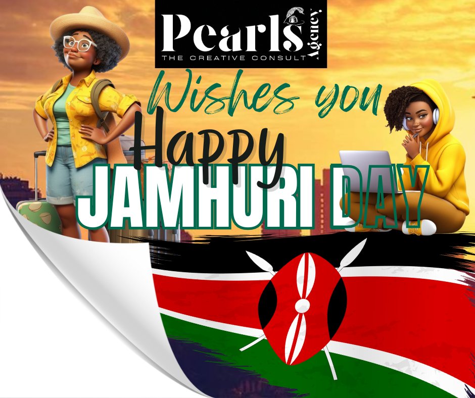 PearlsAgency's tweet photo. Today we celebrate Kenya🇰🇪✨
Everyday we celebrate #creativity.
#HappyJamhuriDay  from Pearls Agency https://t.co/vvhmtDuKFt