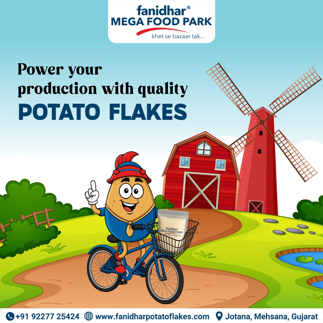 Fanidharmega's tweet photo. Quality that boosts your production line—one batch at a time. Choose Fanidhar Potato Flakes for consistency, performance, and trust.

Connect with us for bulk supplies today!

#Fanidharmegafoodpark #Potatoflakes #Mrflakos #FoodIndustry #B2BFoodSupply #FoodManufacturing https://t.co/Wcyb8wB15B