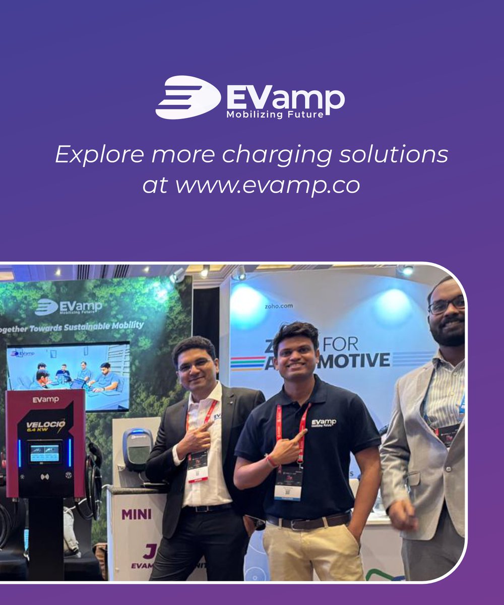 At the ET Auto EV Conclave 2025, EVamp showcased its compact AC to high-performance DC EV charging solutions, designed for scale, speed, and reliability across India’s evolving mobility landscape.

Explore more charging solutions → evamp.com