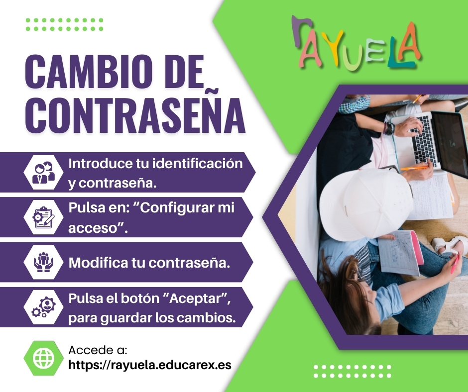 Os recordamos los pasos para cambiar la contraseña, hemos realizado un nuevo manual y videotutorial. Os proporcionamos los enlaces para el acceso:
Manual “Cambiar mi contraseña”:   tesela.educarex.es/books/seguimie… 
Videotutorial “Cambiar mi contraseña”:  tesela.educarex.es/books/seguimie
