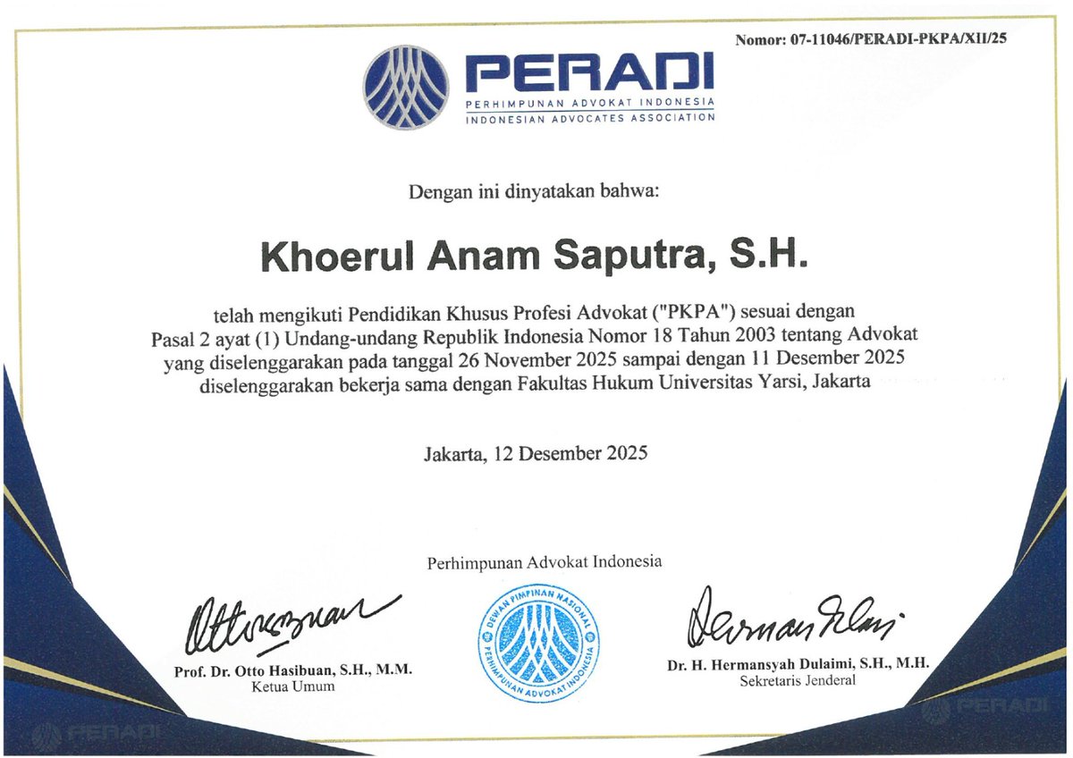 Alhamdulillah, masih ada langkah selanjutnya sebelum di sumpah advokat