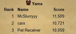 XUM0_'s tweet photo. Rank 3 Yama, pet receiver finally gets yami https://t.co/WtjkFObNfW