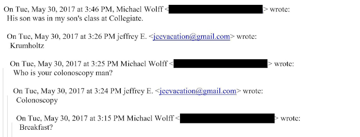 RedPencilScript's tweet image. Not every email between Jeffrey Epstein and Michael Wolff is a smoking gun…
#EpsteinFiles
