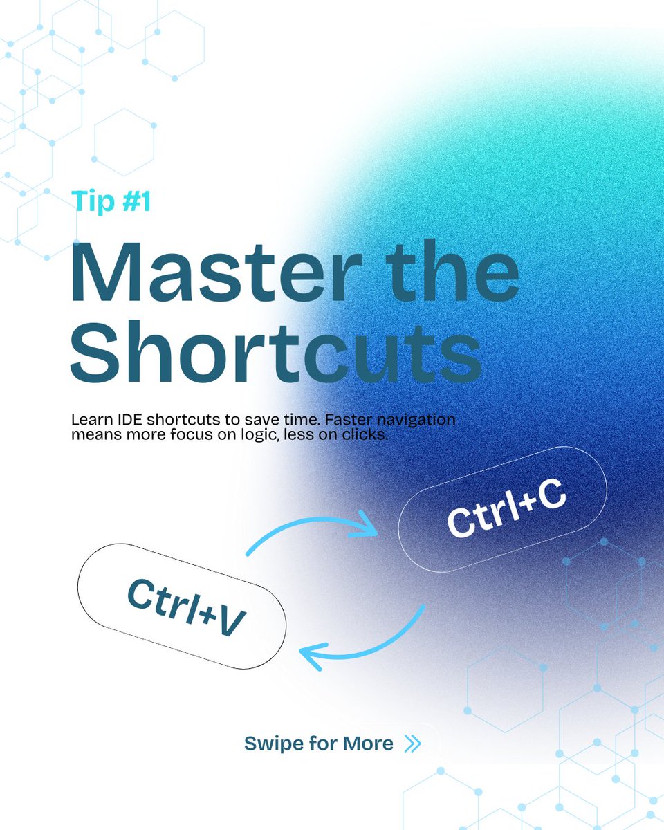 timbuchalka's tweet image. Swipe for some essential coding principles that every aspiring developer should master.  

Whether you are learning Python, Java, JavaScript, or C++, these principles apply across every language and every level.  
Start with one tip today. 
Implement it. 
Improve it. 
Continue.