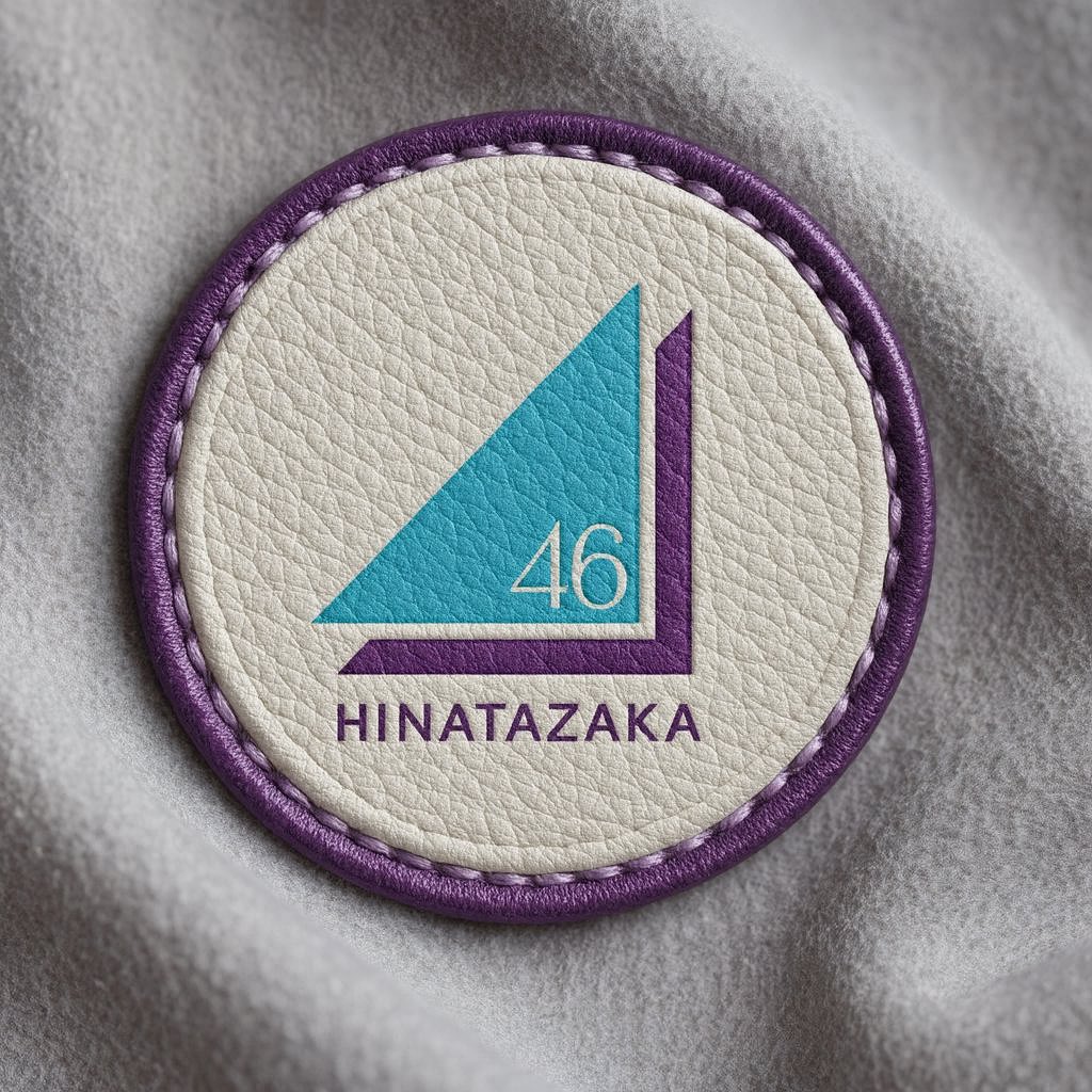 日向坂46 ロゴ シルバーメタリック プレート #日向坂46_クリフハンガー