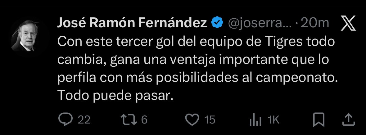 Con esto nos enteramos que <a href="/joserra_espn/">José Ramón Fernández</a> prefiere ver los partidos por tudn que por azteca, estaba viendo la repetición de un tigres-Toluca del 2023, no se dió cuenta que eran otros jugadores?