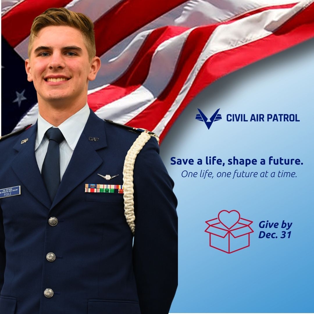 Save a life, shape a future. One life, one future at a time. Because of you, cadets discover confidence and purpose. What's one way Civil Air Patrol (or a mentor in your Save a life, shape a future. One life, one future at a time. Because of you, cadets discover confidence and purpose. What's one way Civil Air Patrol (or a mentor in your
