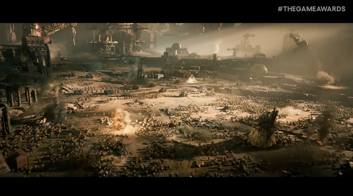 IGN's tweet photo. First looks at Total War: Warhammer 40,000 #TheGameAwards https://t.co/YGta4VWGf0