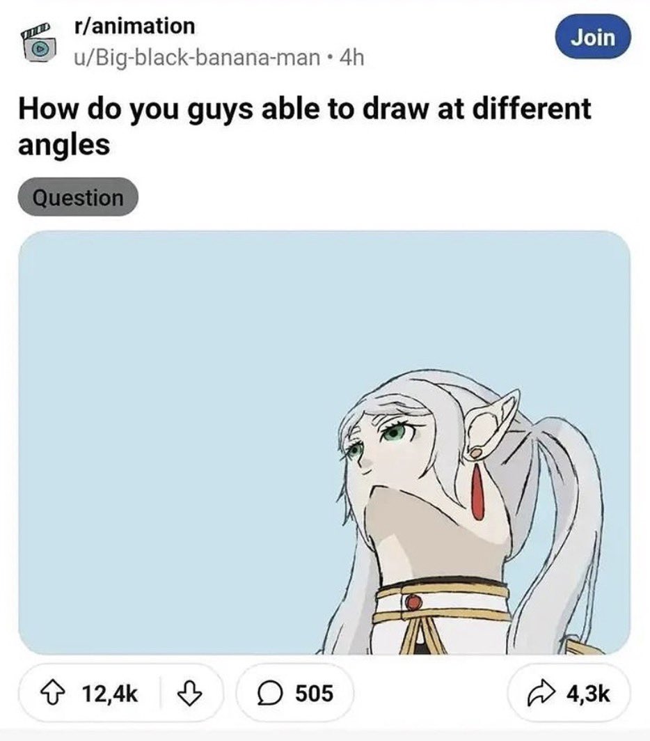ARchive3dd's tweet photo. My take on this trend, pretty fun, I don’t think I’ve nailed it tho #frieren #meme #animeart #fanart #frierenfanart https://t.co/CyqyOxbt2z