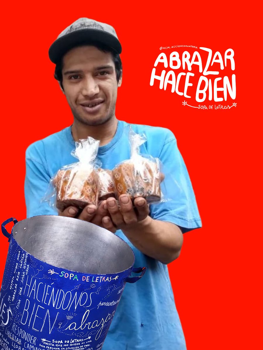 acm_ccnv's tweet photo. Queremos ayudar a más de 2.360 personas en situación de calle. 
Cada bono solidario de $7.000 = Un plato navideño. ¿Con cuántos platos podés colaborar?

El programa Sopa de Letras asiste por semana a 4.352 personas en situación de calle o en riesgo de estarlo en 19 puntos de Arg. https://t.co/7JDuQZVRXt