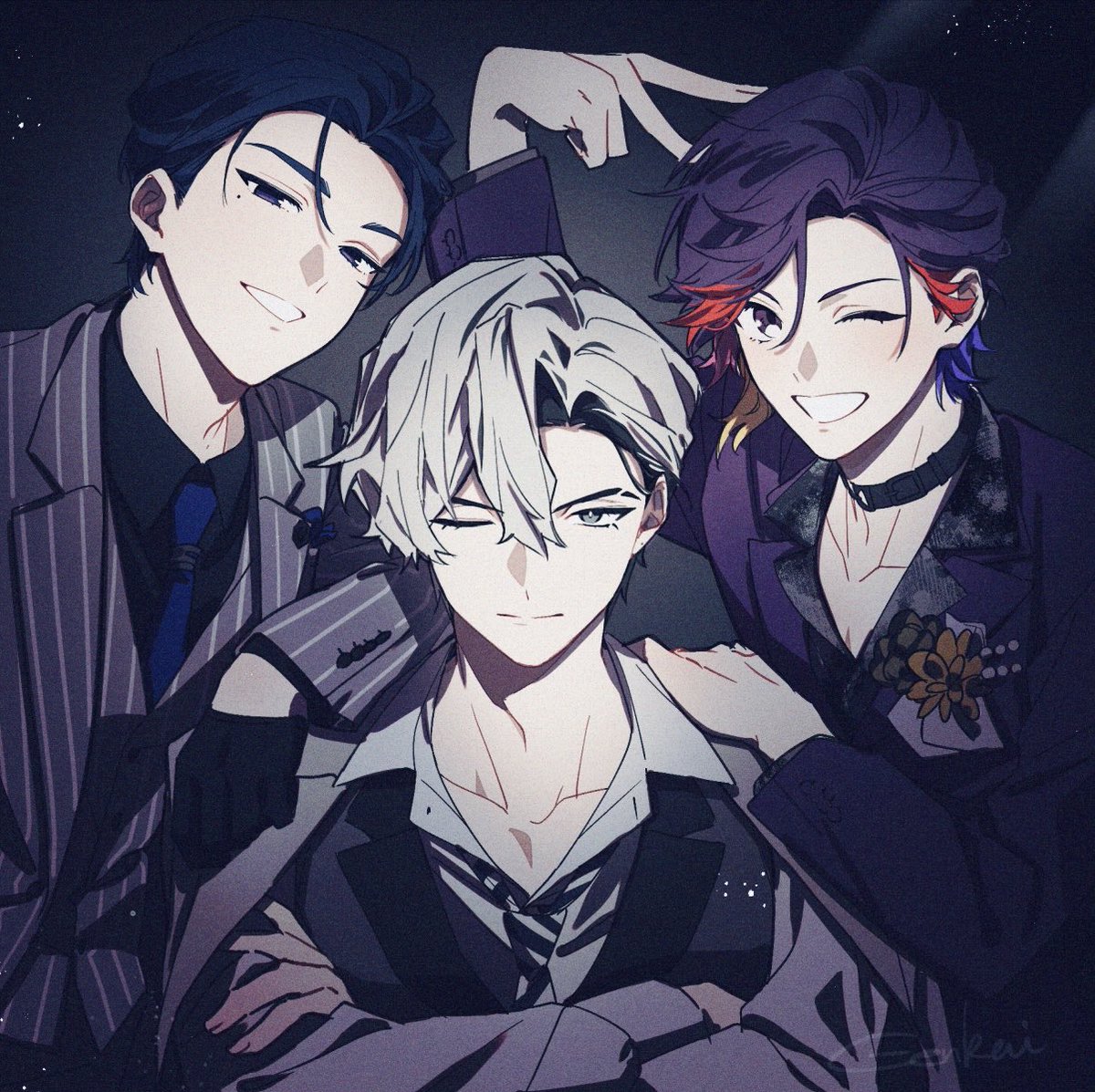 genkai_ub3's tweet image. ソロ曲めちゃ良かったよ〜💙🤍💜
 #ビバレンFA