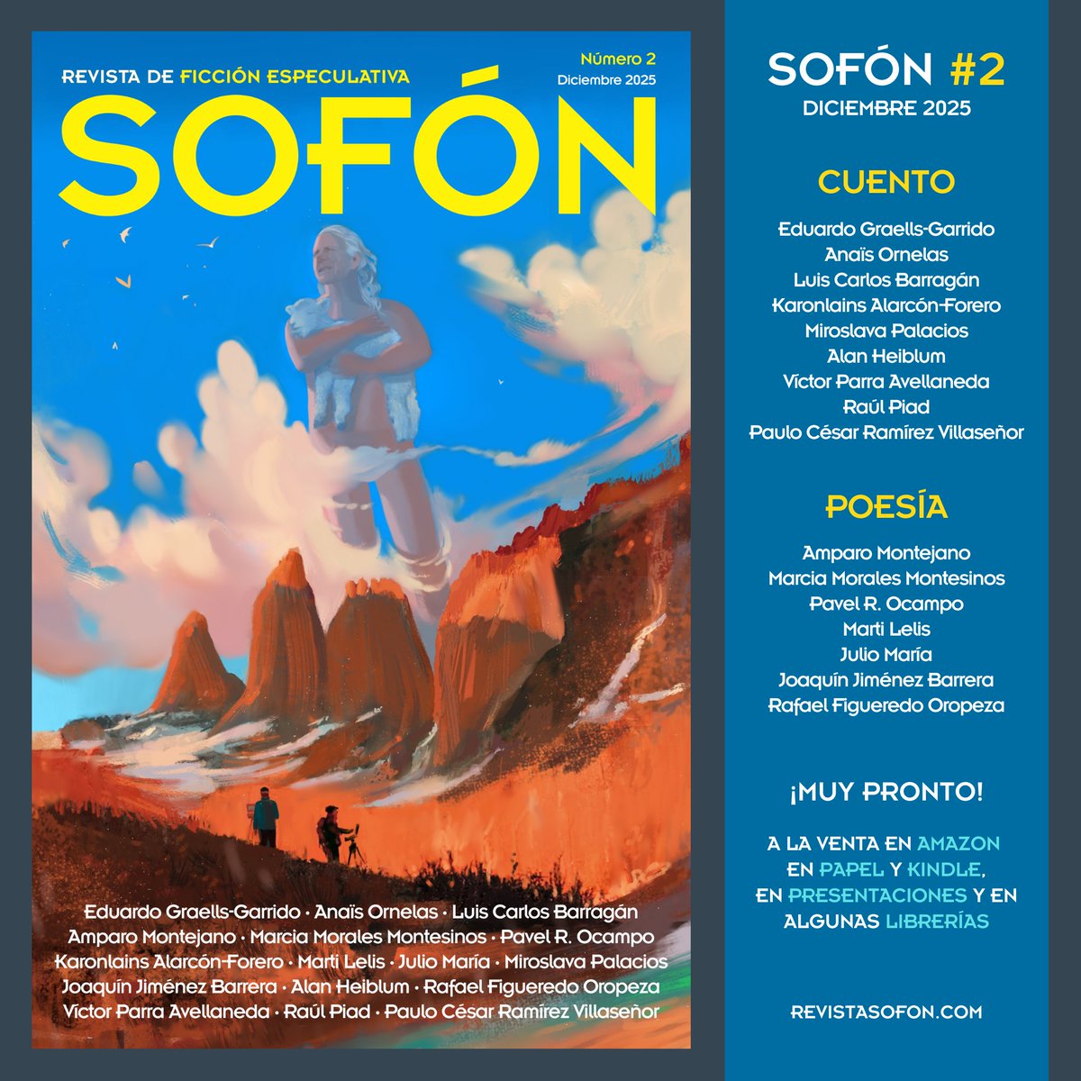 Muy pronto. Sofón #2. Espero que les guste la portada que hice ^u^