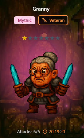 Darkwin18's tweet photo. @PlayVoG Granny is my main and protector! https://t.co/6jRy6RxMui