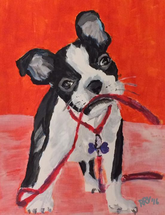 RandiVaughan19's tweet photo. Art of the Day! "Boston Terrier". Buy at: https://t.co/VECUWB8fvQ https://t.co/42TNW2uSUp
