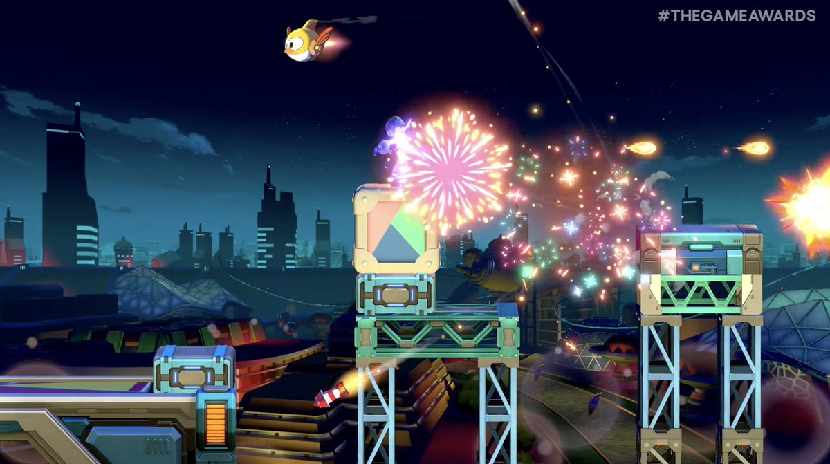 IGN's tweet image. BREAKING: Mega Man: Dual Override announced for 2027. #TheGameAwards