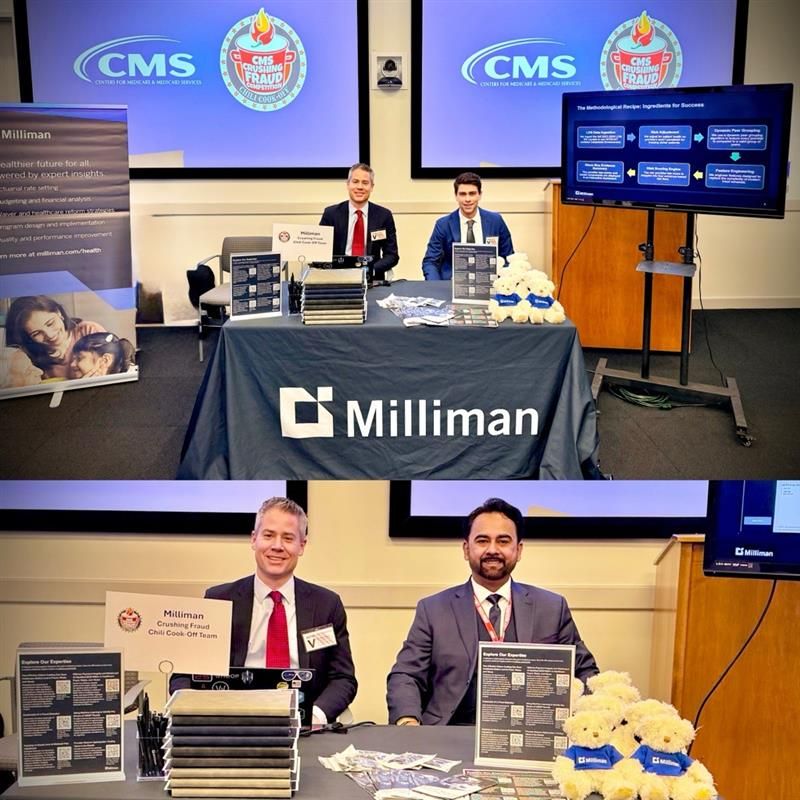 prasenjitsingh's tweet image. #Milliman has been selected as a finalist in the Centers for Medicare &amp;amp; Medicaid Services #CMS “Crushing #Fraud Chili Cook-Off” competition! 🌶️ We agree with @DrOz - a little competition is a good thing, especially for solving big problems! As part of our entry, we submitted a…
