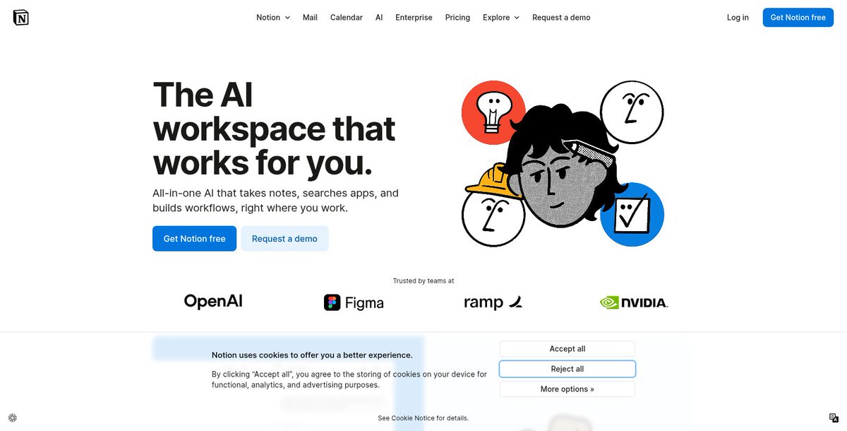 automate_tweak's tweet image. Transform chaos into clarity with #Notion! This all-in-one workspace helps you and your team manage projects, collaborate seamlessly, and boost productivity like never before. 🚀 #ProductivityBoost automateandtweak.com/tool/notion/