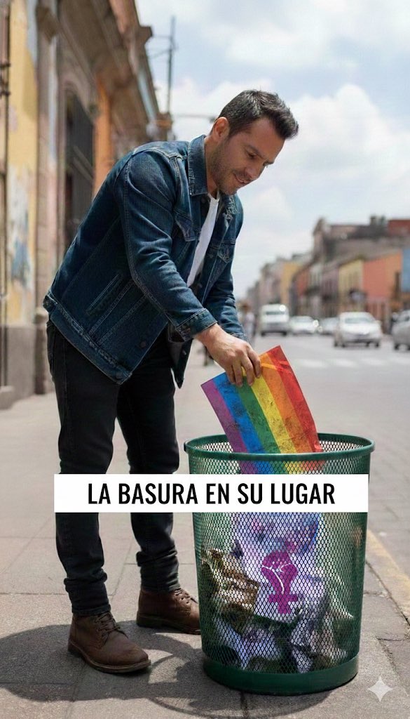 La basura en su lugar.