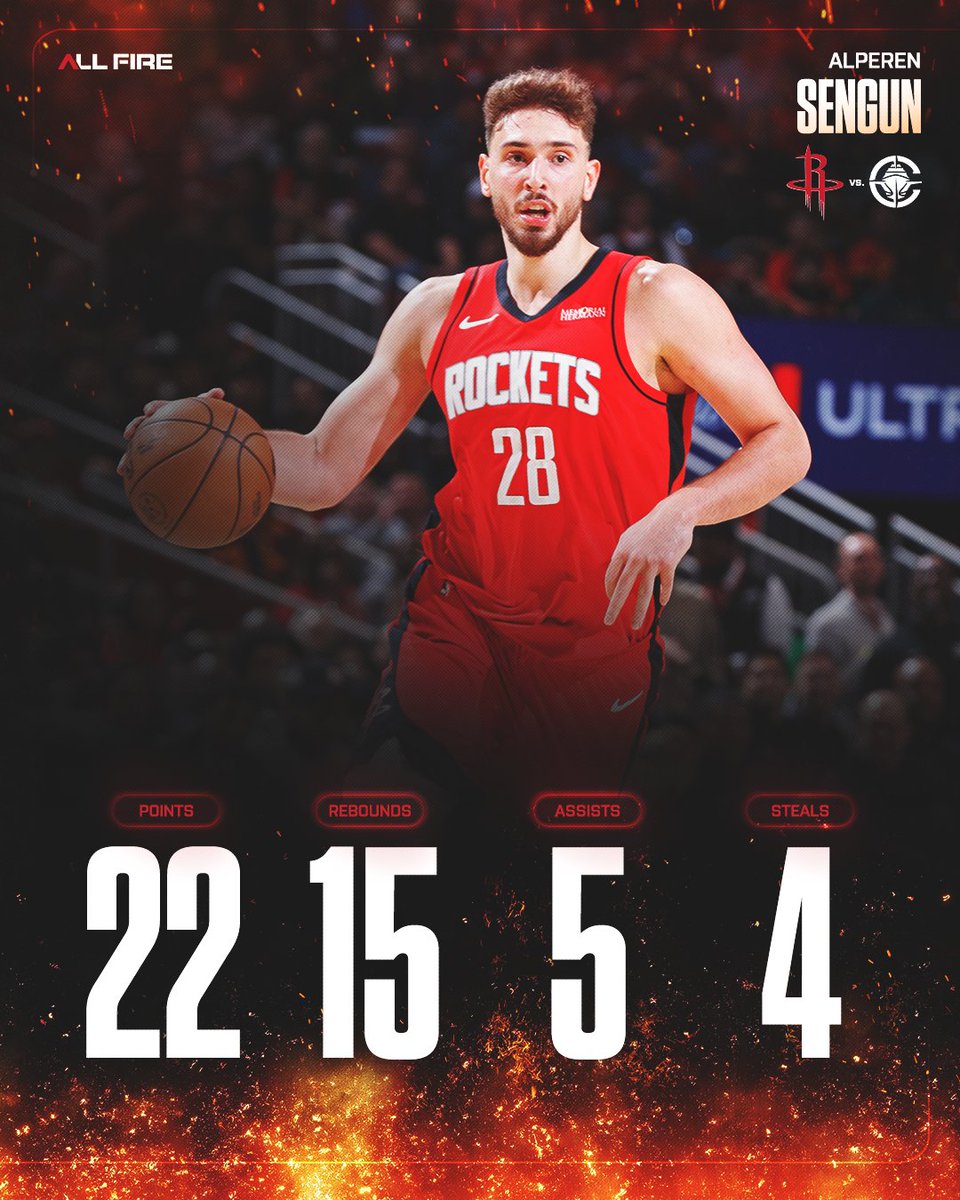 BIG night for the Wizard 🪄
@alperennsengun | #AllFire