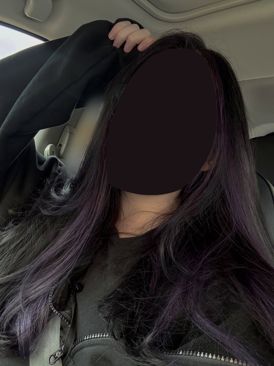 new hair!!! 🖤💜