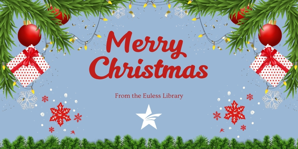 EulessLibrary's tweet photo. Merry Christmas from the Euless Library 

#EulessLibrary #EulessTX https://t.co/UawfexNTeX