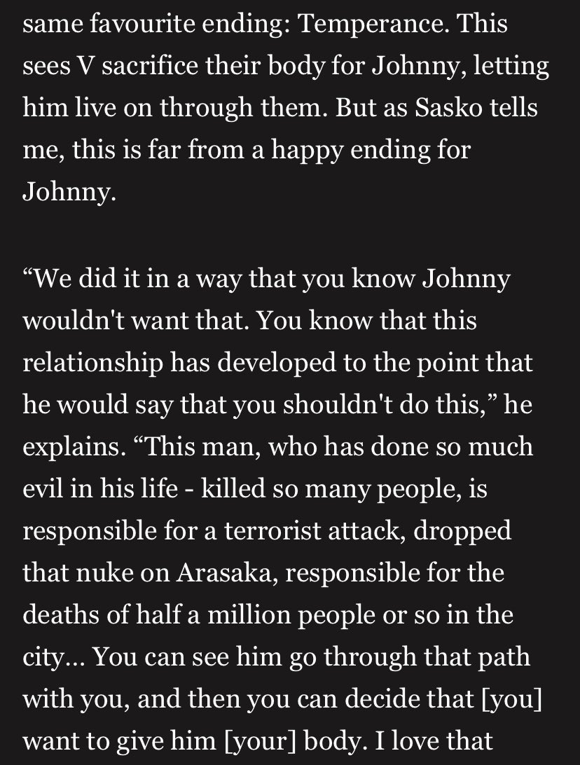 Im gonna kms (it’s my favorite ending also)