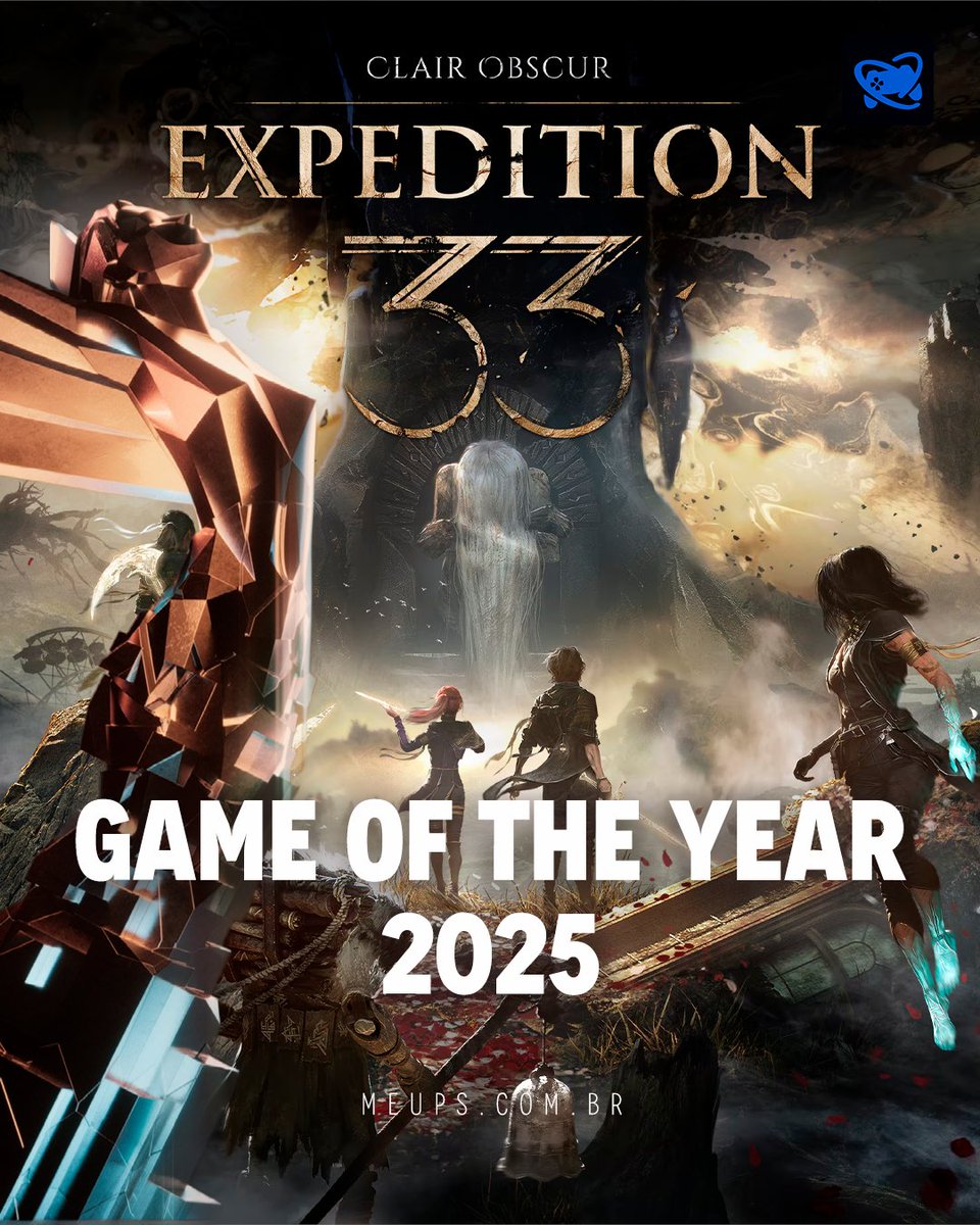 SEM SURPRESAS:
Clair Obscur Expedition 33 é o JOGO DO ANO de 2025!
#TheGameAwards