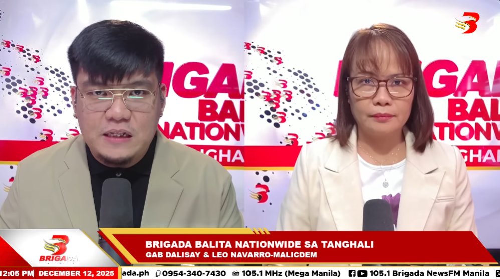 BRIGADA BALITA NATIONWIDE SA TANGHALI
Kasama sina Brigada Gab Dalisay (<a href="/GaboDalisay/">• ＧＡＢＯ •</a>) at Brigada Leo Navarro-Malicdem (<a href="/leonavarro2001/">Leo Navarro-Malicdem</a>)
📺 WATCH LIVE: youtube.com/live/TgAhwlapY…
📻 105.1 MHz
🌐 brigadanews.ph
#BrigadaBalitaNationwide #BrigadaPH