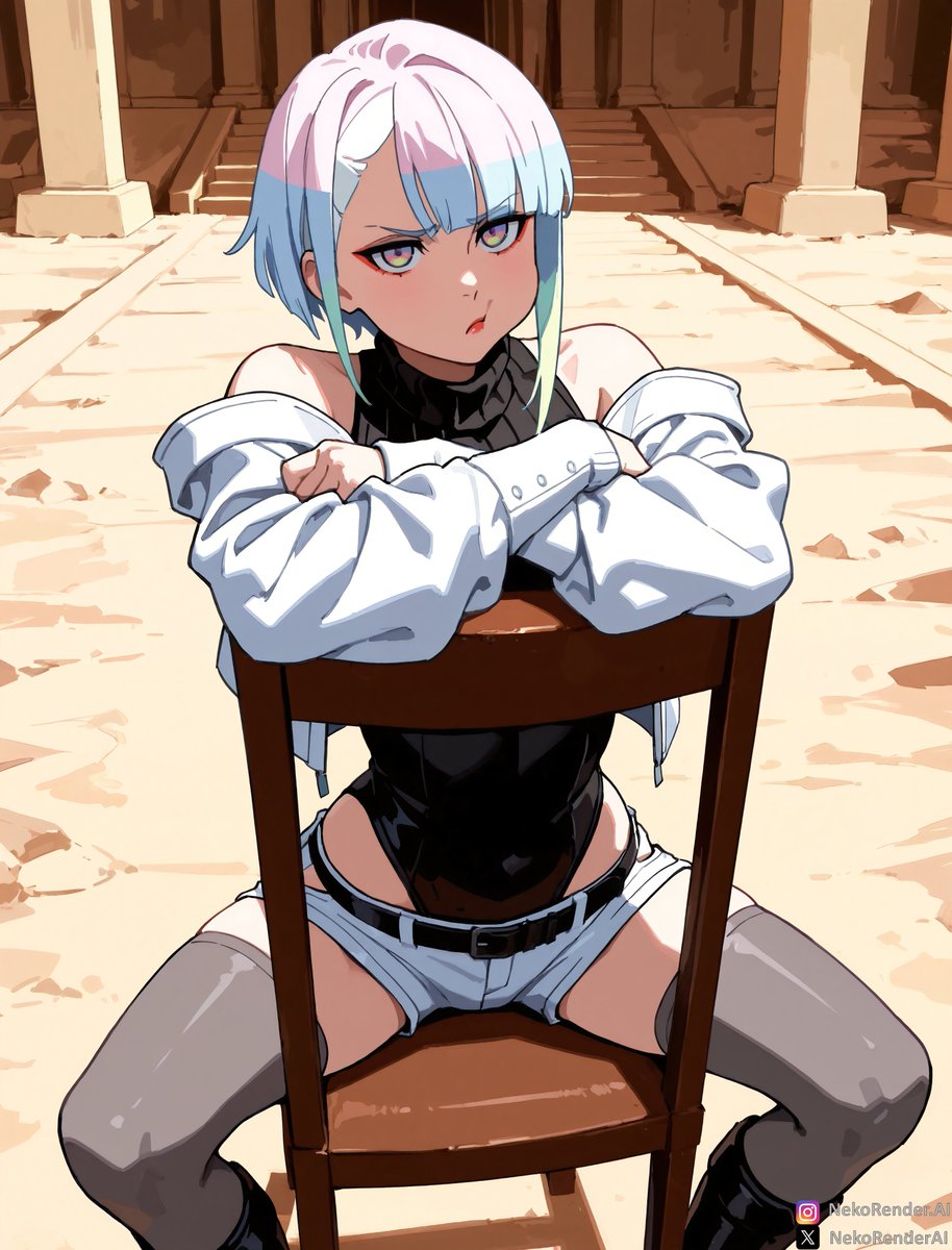 NekoRenderAI's tweet photo. White hair, rainbow streaks, cold gaze — but her dreams belong to the moon.
🌙 Double-tap if you know freedom feels best under starlight.
#Lucy #CyberpunkEdgerunners #Waifu
All characters are +18 and represented as such.
neon &amp; nostalgia by nekorender.exe ✨ https://t.co/0p2WDGfNUa